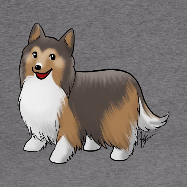 Dog - Shetland Sheepdog - Sable by Jen's Dogs Custom Gifts and Designs